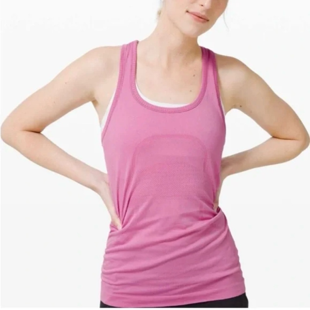 Lululemon Athletica Pink Fitted Tank Top